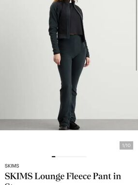 SKIMS Black Boot-Cut High-Rise Flare Pants